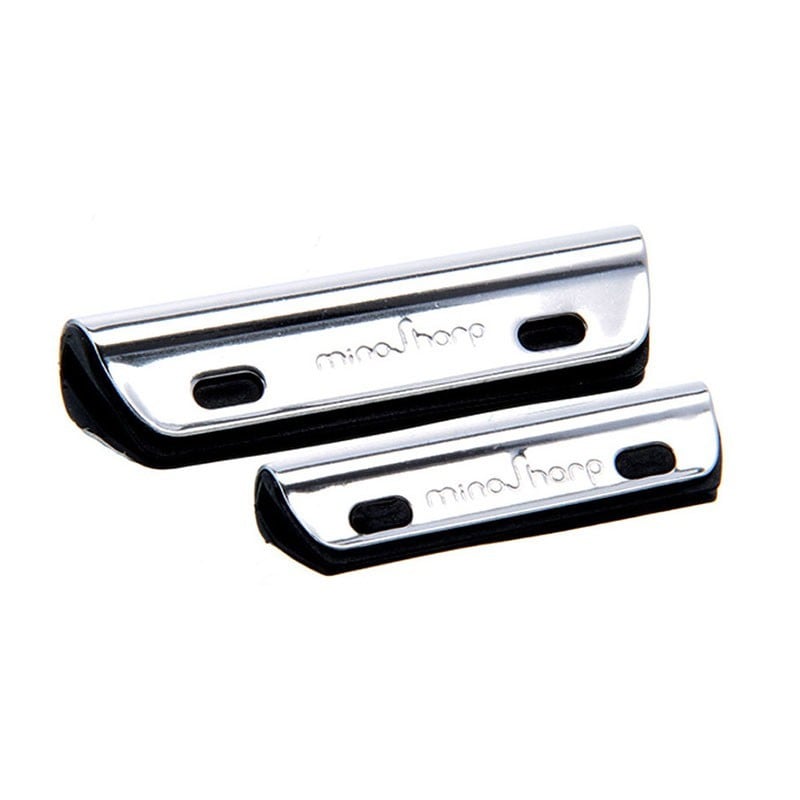Riel Guía para Afilar 2 Pzs Global, accesorio para cuchillos, acero inoxidable y goma antideslizante, afilado preciso, cocina...