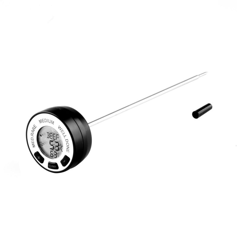 Termómetro digital Lacor 62487 para carnes, con alarma, ideal para asados.