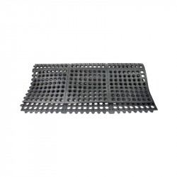 Piso Antifatiga 90X90Cm Negro Interlock Rbmi-33K