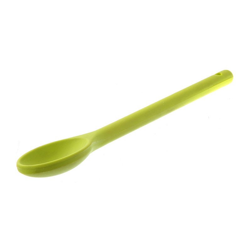 Cuchara silicona Fiberglass 30cm Ibili menaje cocina accesorio resistente utensilio verde claro oferta