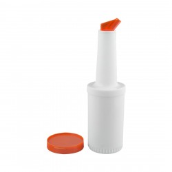 Dispensador Bar 1Lt Blanco/Naranja Winco