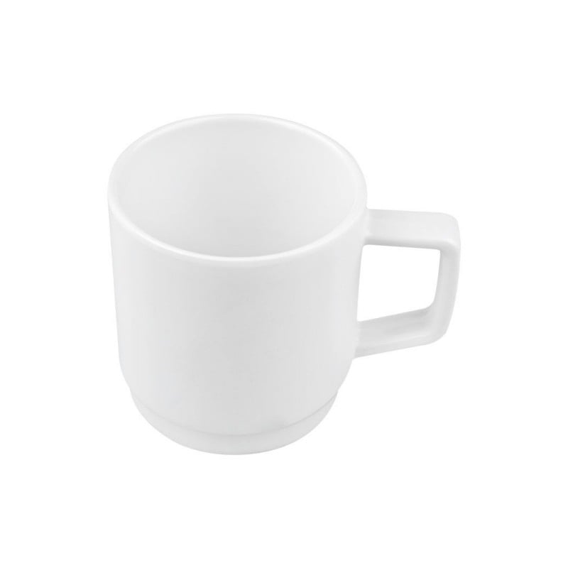 Taza 250ml Melamina Blanco Efay vajilla resistente hogar cocina restaurante Chile