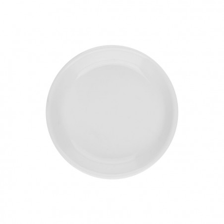 Platillo Mantequilla 8cm TH Banket Wolfen, menaje cocina, loza blanca elegante, diseño circular clásico para servir mantequilla