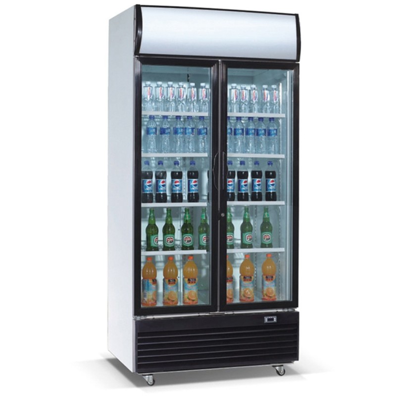 Visi Cooler 2 puertas corredera VC-1000LS Ventus refrigerador exhibidor bebidas cooler comercial refrigera Santiago Chile