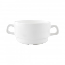 Taza Consome Blanco Melamina 15.5 Cm Efay