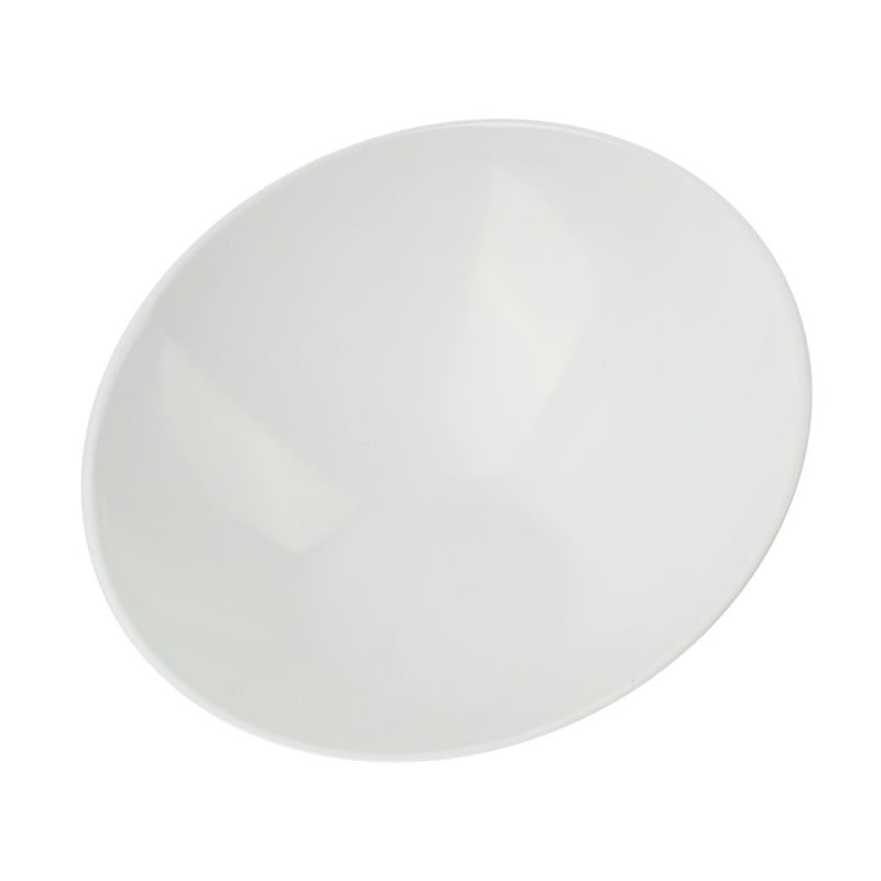 Ensaladera Melamina Blanco 30cm Oblicua Efay, menaje, cocina, servir, ensaladas, diseño moderno, hogar