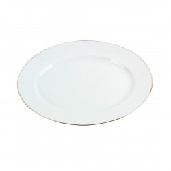 Azafate Ovalado 40Cm Filete Platino Limoges