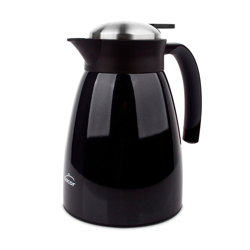 Jarra Termo Negro 1lt Lacor