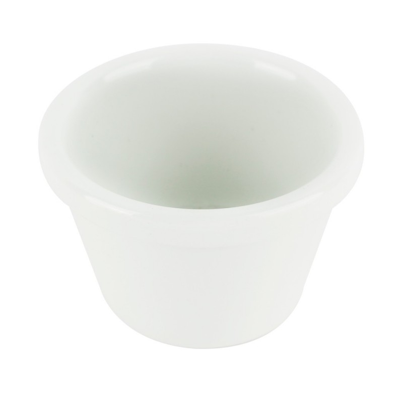 Ramekin liso 42 5gr 6cm Efay, recipiente blanco pequeño para cocina, ideal para postres y salsas
