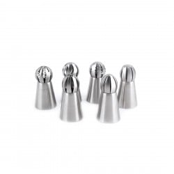 Juego 6 Boquillas Rusas Inoxidables 3X6,2Cm Lacor