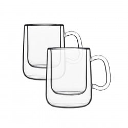 Set 2 Tazas Doble Pared 100Ml Colombia Thermic Glass Luigi Bormioli