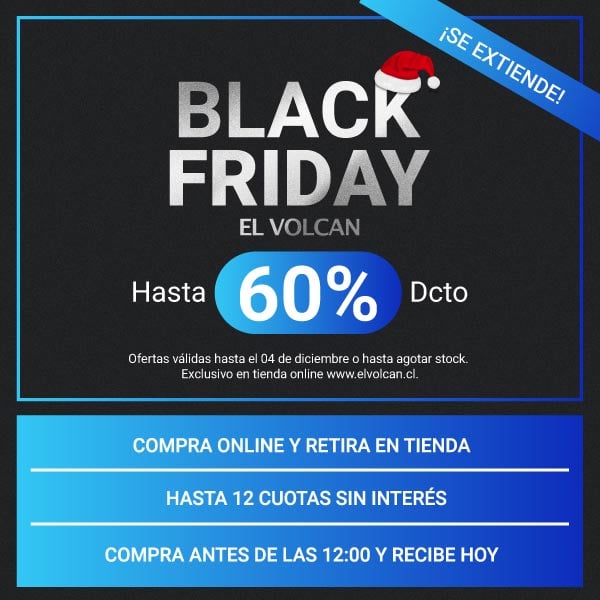 EL VOLCAN en Black Friday 